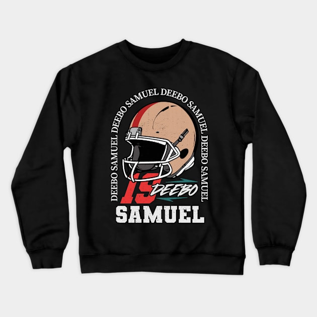 Deebo Samuel Vintage Crewneck Sweatshirt by Mandegraph